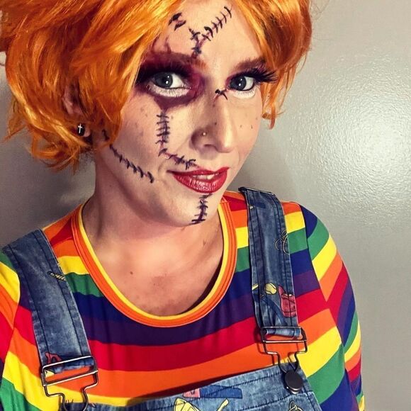 Chucky "Wanna Play" Halloween Costume -- 1X - Picture 5 of 13